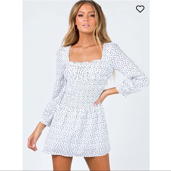 Princess Polly Dresses & Skirts - Princess Polly Ramos Smocked Long Sleeve Mini Dress